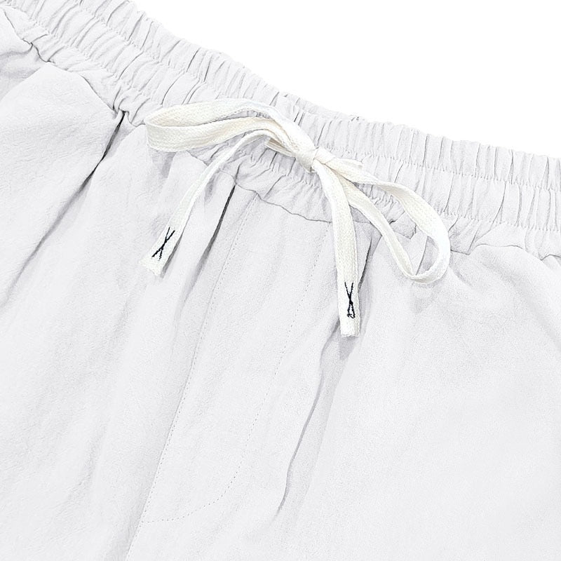 Men's Casual Solid Color Linen Straight Full Length Pants For Everyday Wear