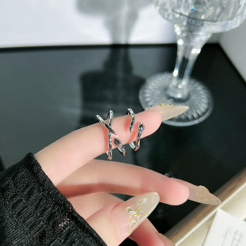New Style Copper Snake Open Rings With Stoving Varnish Finish, Couple Rings For  Spring And Summer