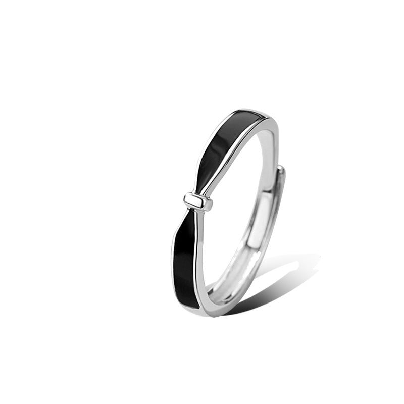 Geometric Copper Rings For Couples With Epoxy Craft And Zircon Inlay, 1 Pair