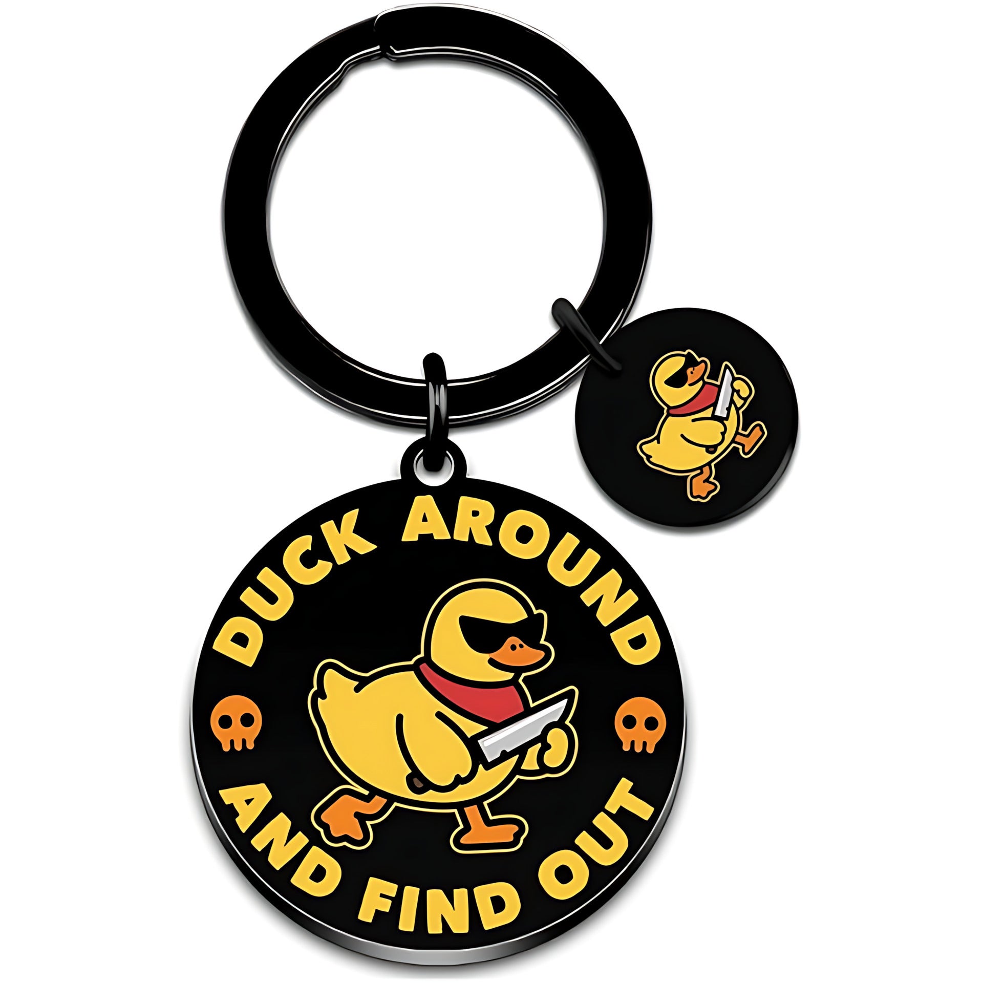 Halloween Pattern Key Chains In Colour Featuring Durable 304 Stainless Steel Material