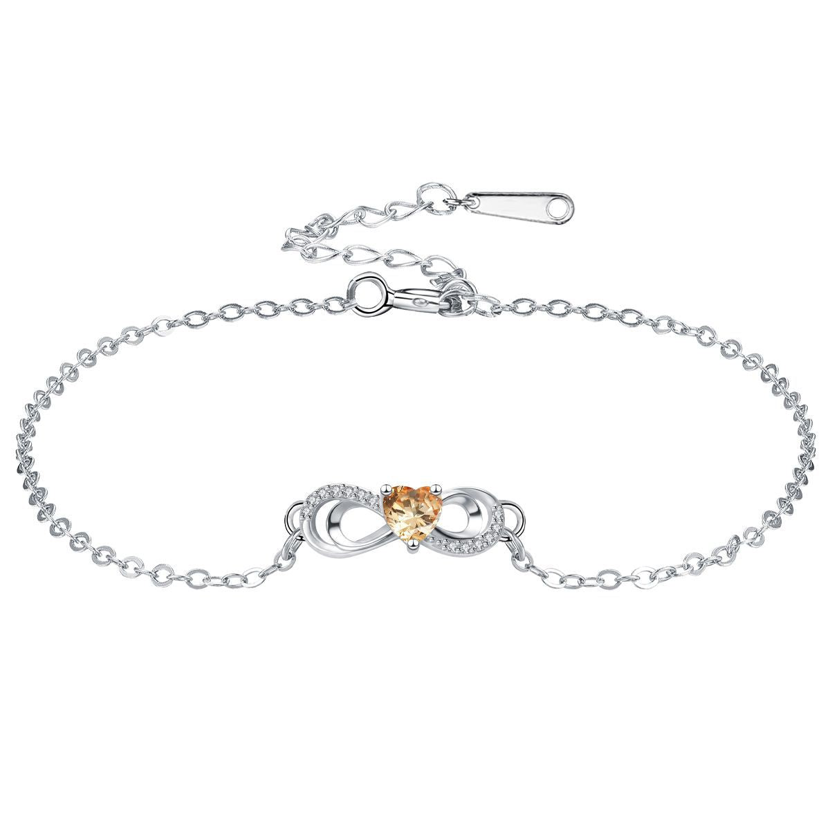 Infinity Copper Bracelet For Women With Electroplated Gold Plating In Champagne, Perfect Birthday Gift