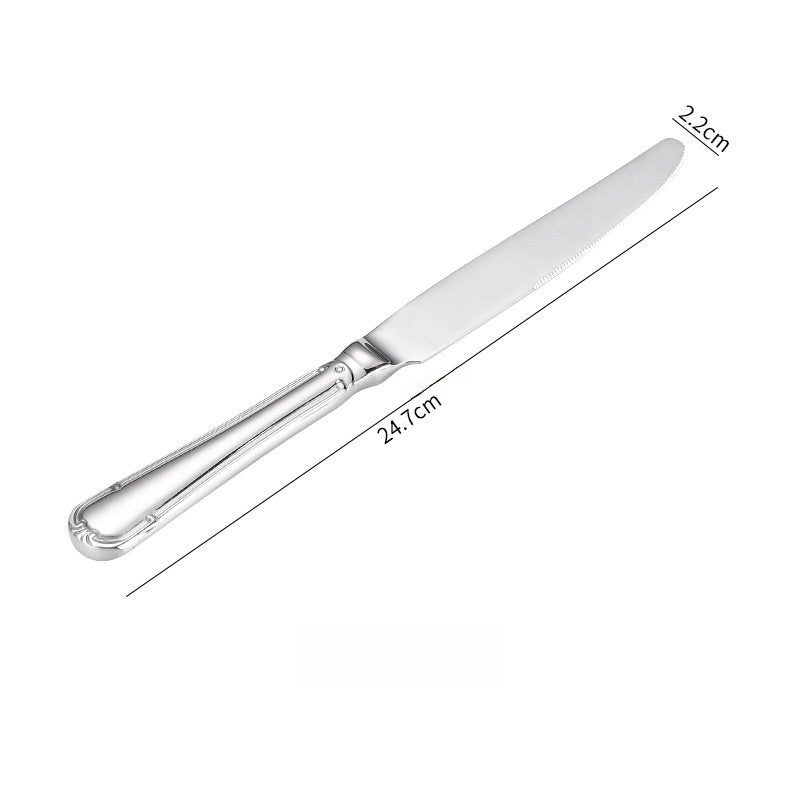 Flowers Pattern Tableware With 304 Stainless Steel Inner Liner For Western Cutlery Set