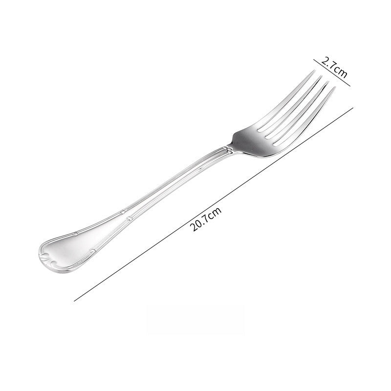 Flowers Pattern Tableware With 304 Stainless Steel Inner Liner For Western Cutlery Set