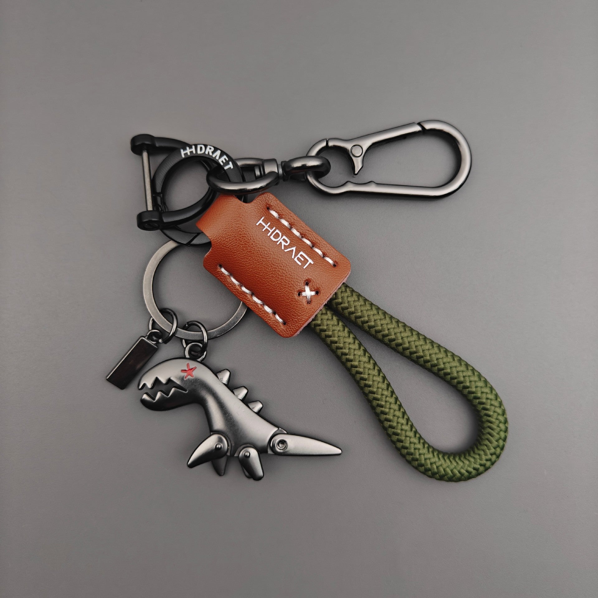 Football World Cup Dinosaur Key Chain Featuring Genuine Leather Material, Perfect For Fans And Collectors