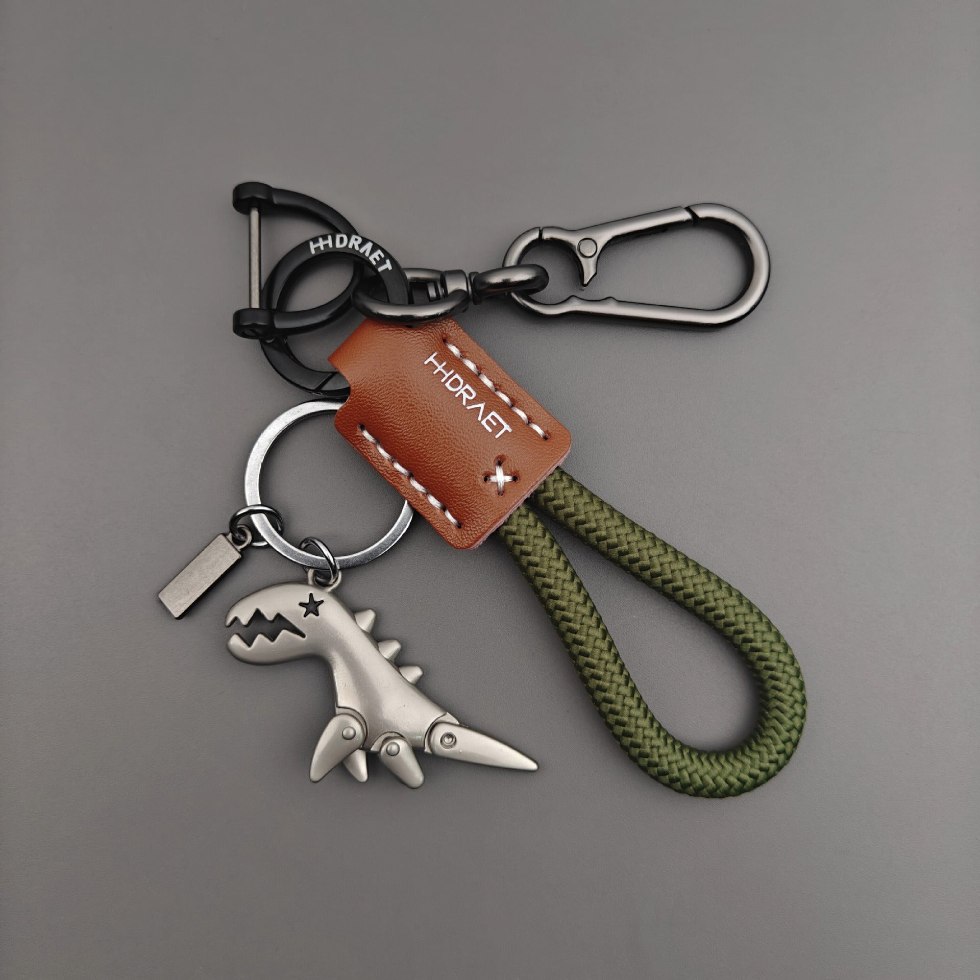 Football World Cup Dinosaur Key Chain Featuring Genuine Leather Material, Perfect For Fans And Collectors