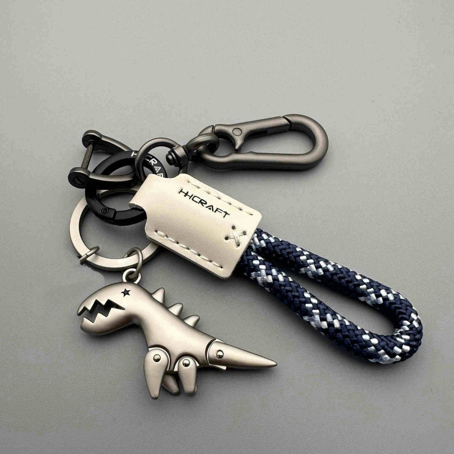Football World Cup Dinosaur Key Chain Featuring Genuine Leather Material, Perfect For Fans And Collectors