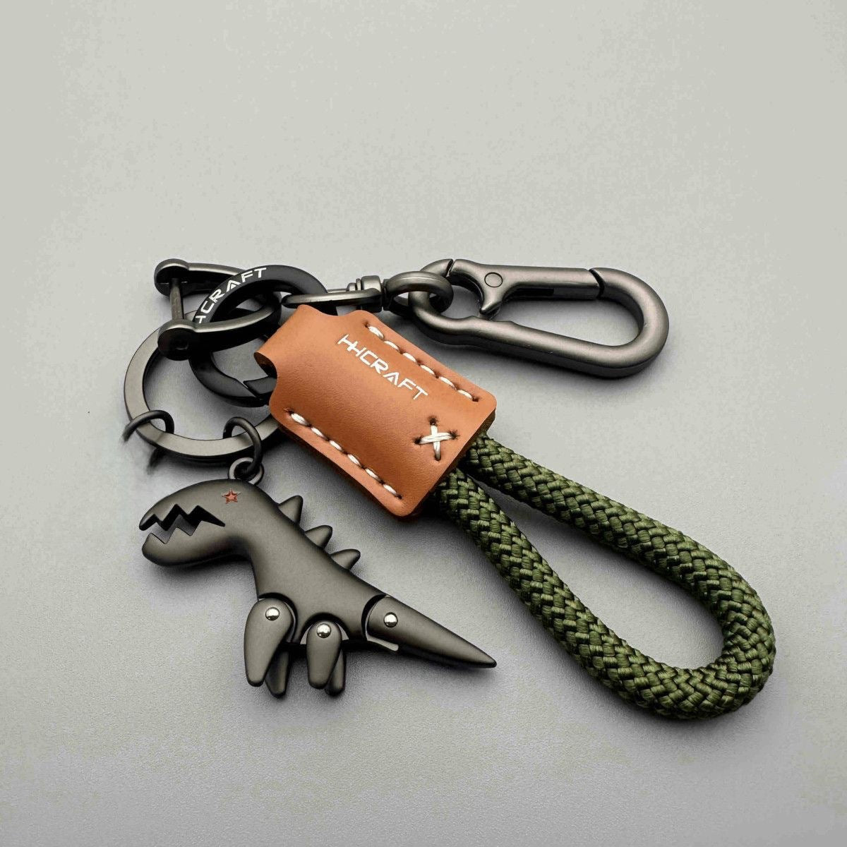 Football World Cup Dinosaur Key Chain Featuring Genuine Leather Material, Perfect For Fans And Collectors