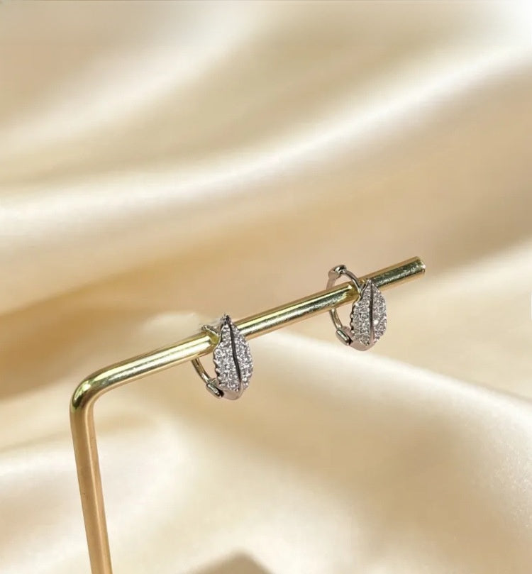 Leaves Earrings For Women Featuring Real Gold Plated Design With Copper Ear Pins