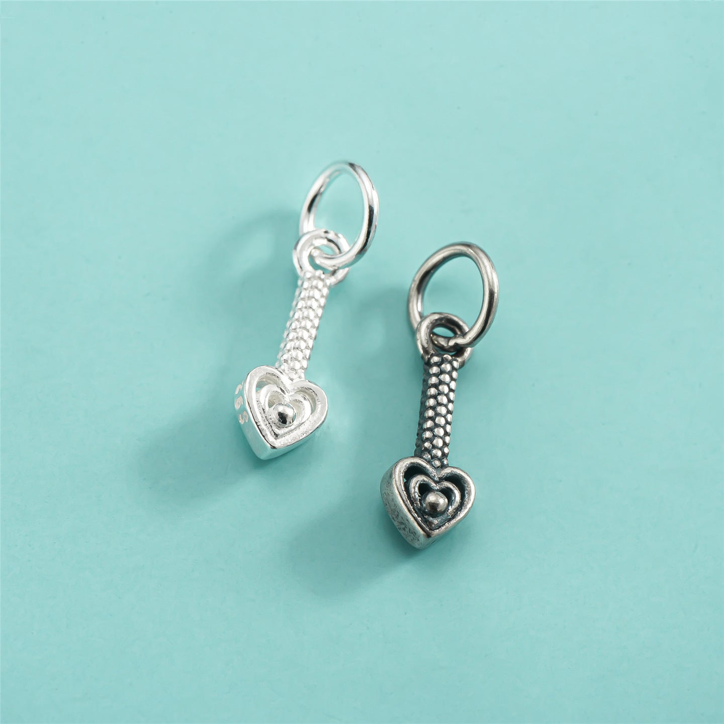 Heart Shape Pendant In 925 Sterling Silver With Crystal Inlay, Simple Style Jewelry Accessory In Silver