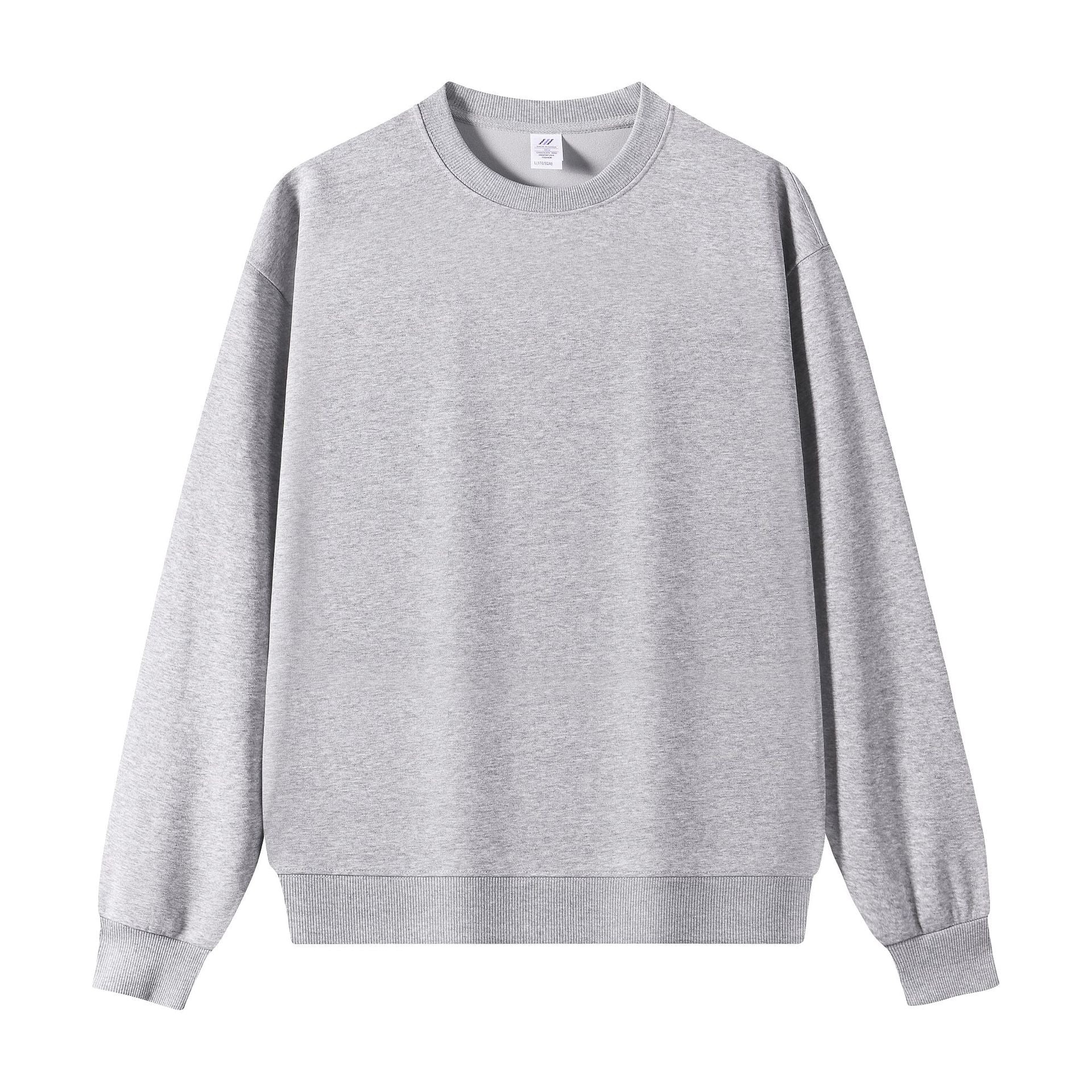 Men's Vintage Style Solid Color Hoodie In Coffer With Long Sleeve Cotton Blends Fabric