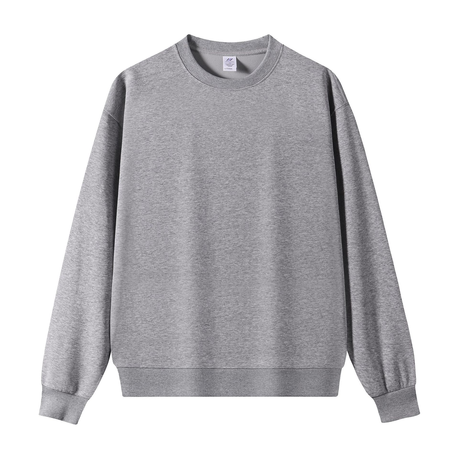 Men's Vintage Style Solid Color Hoodie In Coffer With Long Sleeve Cotton Blends Fabric