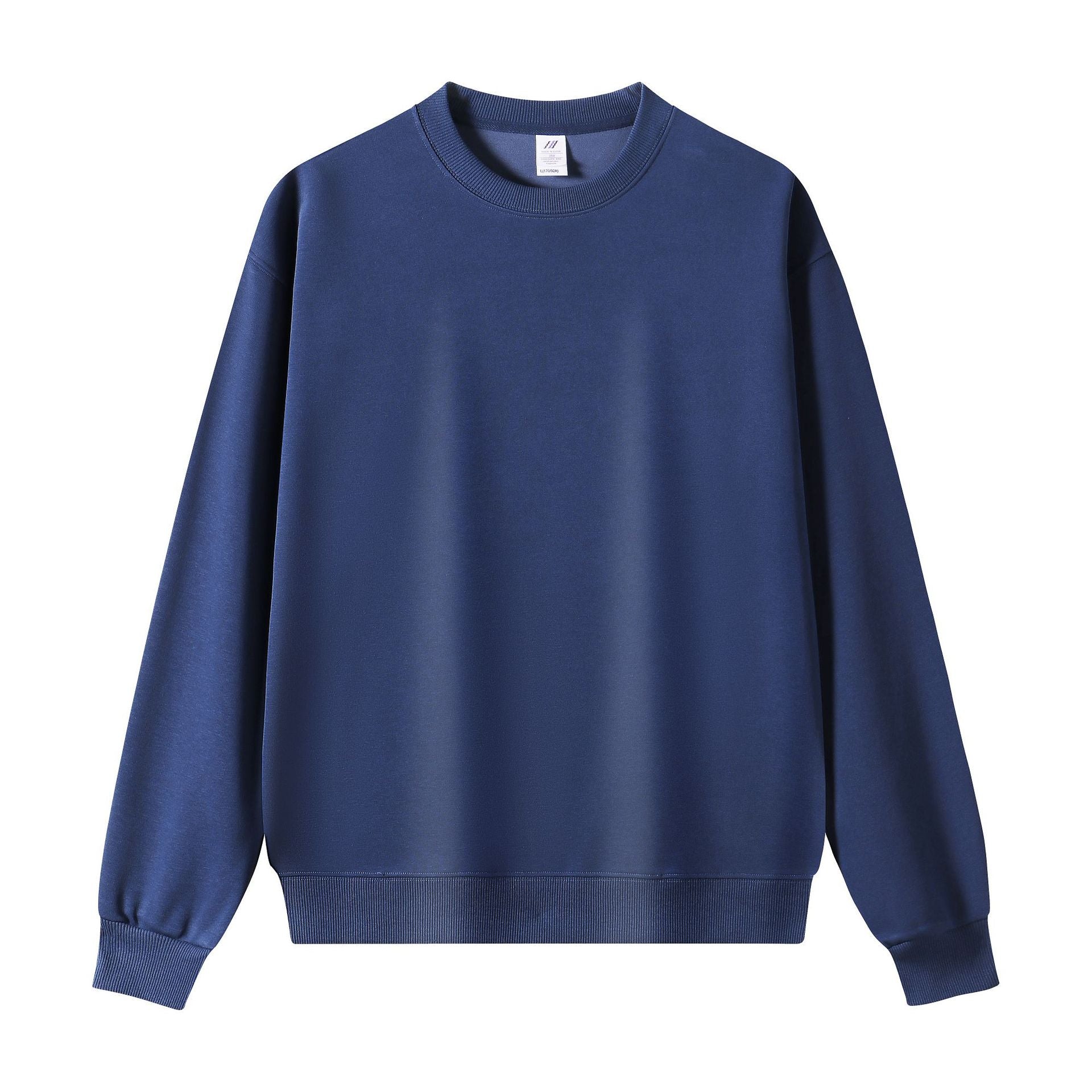 Men's Vintage Style Solid Color Hoodie In Coffer With Long Sleeve Cotton Blends Fabric