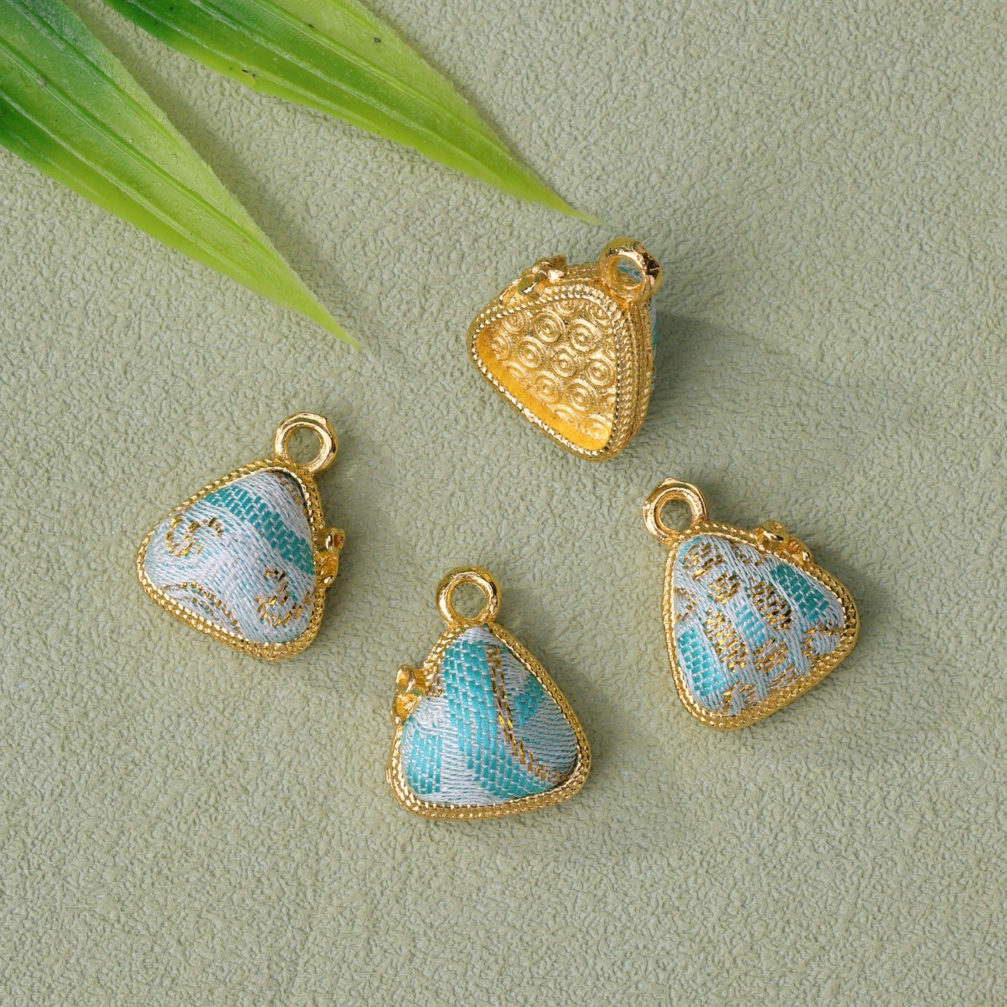 Handmade Alloy Pendant In Natural Pink Featuring Chinoiserie Style, Crafted With Fine Artistry