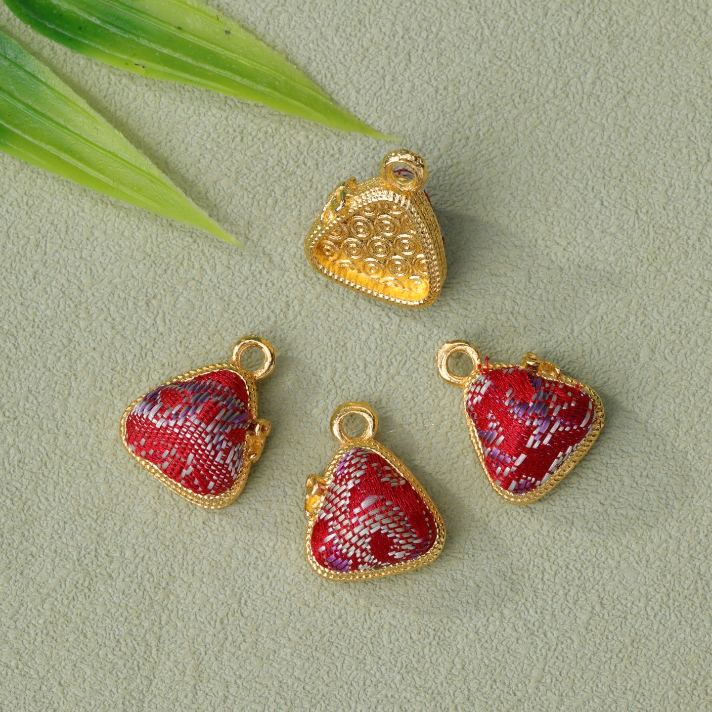 Handmade Alloy Pendant In Natural Pink Featuring Chinoiserie Style, Crafted With Fine Artistry