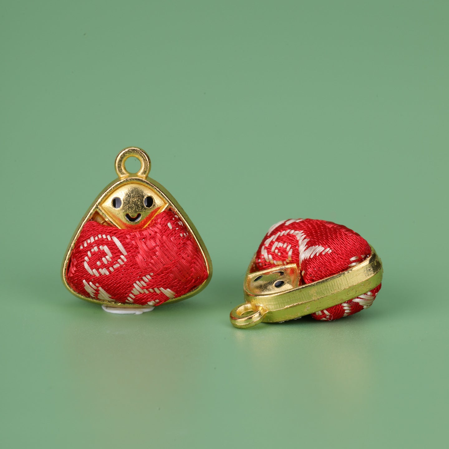 Handmade Alloy Pendant In Natural Pink Featuring Chinoiserie Style, Crafted With Fine Artistry