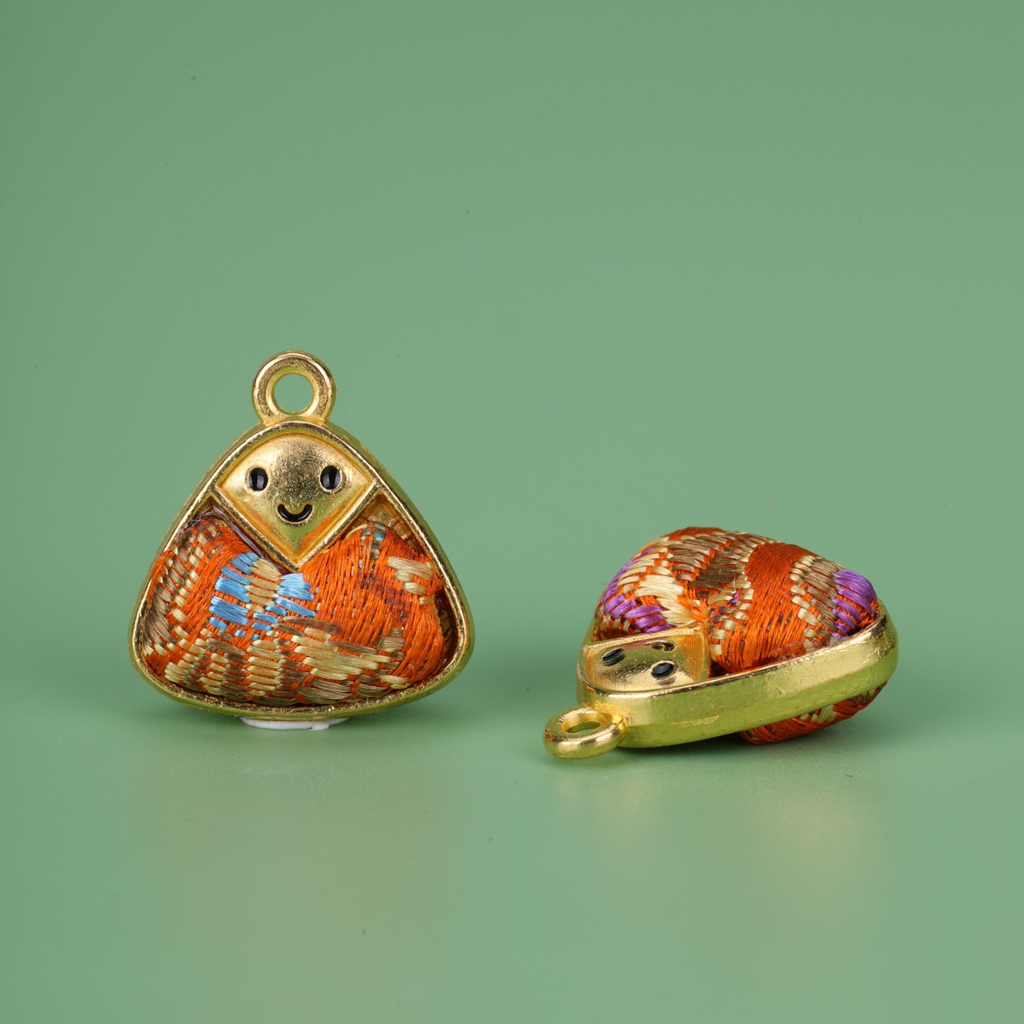 Handmade Alloy Pendant In Natural Pink Featuring Chinoiserie Style, Crafted With Fine Artistry