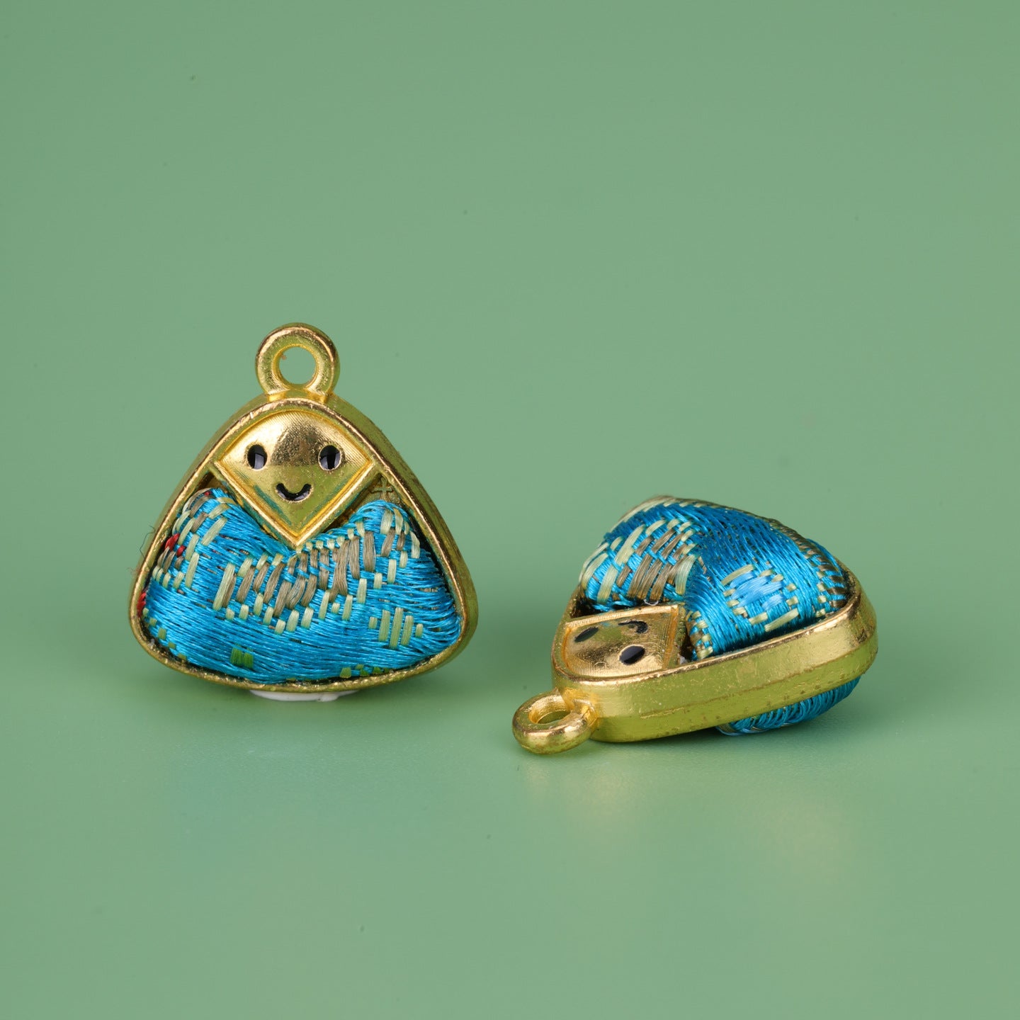 Handmade Alloy Pendant In Natural Pink Featuring Chinoiserie Style, Crafted With Fine Artistry