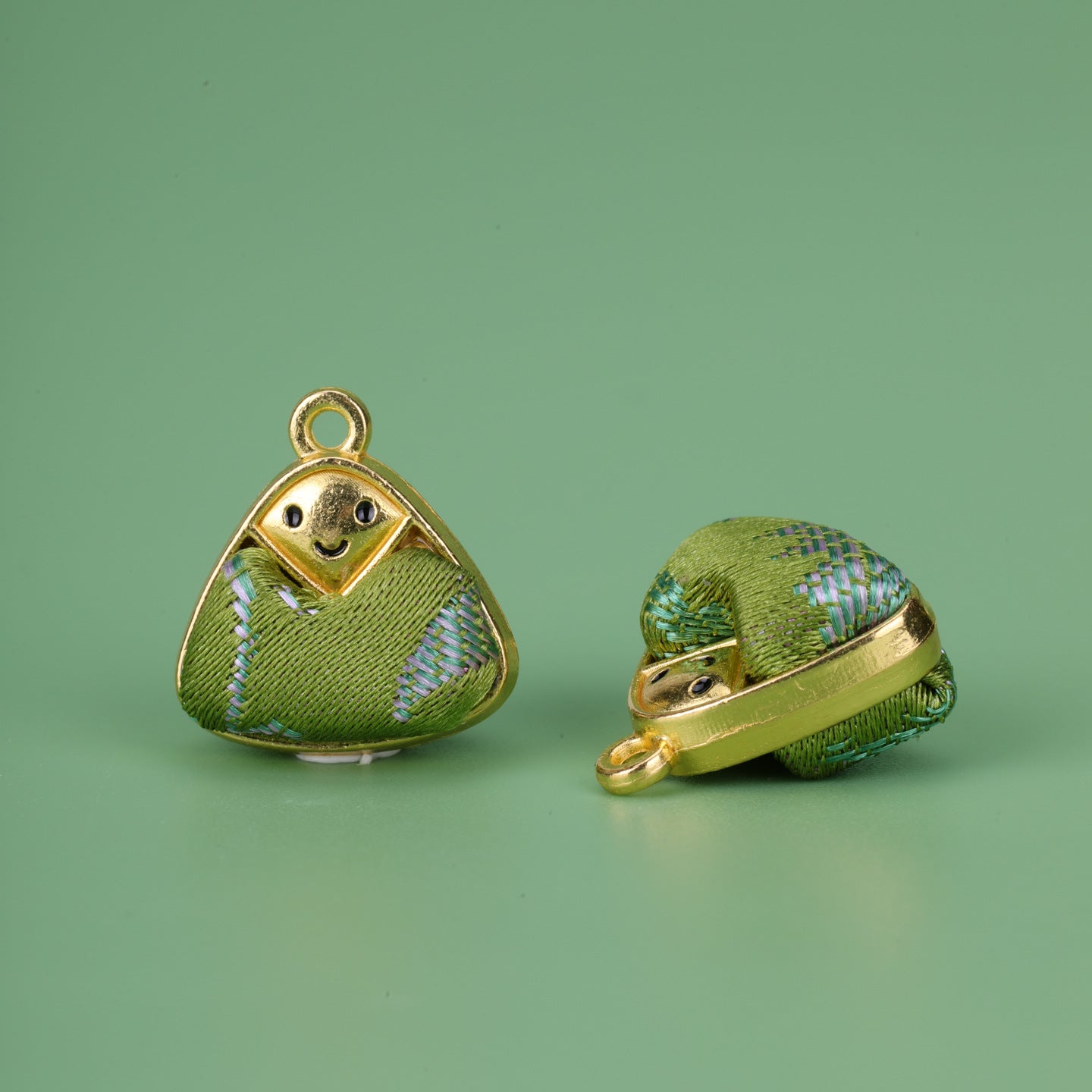 Handmade Alloy Pendant In Natural Pink Featuring Chinoiserie Style, Crafted With Fine Artistry
