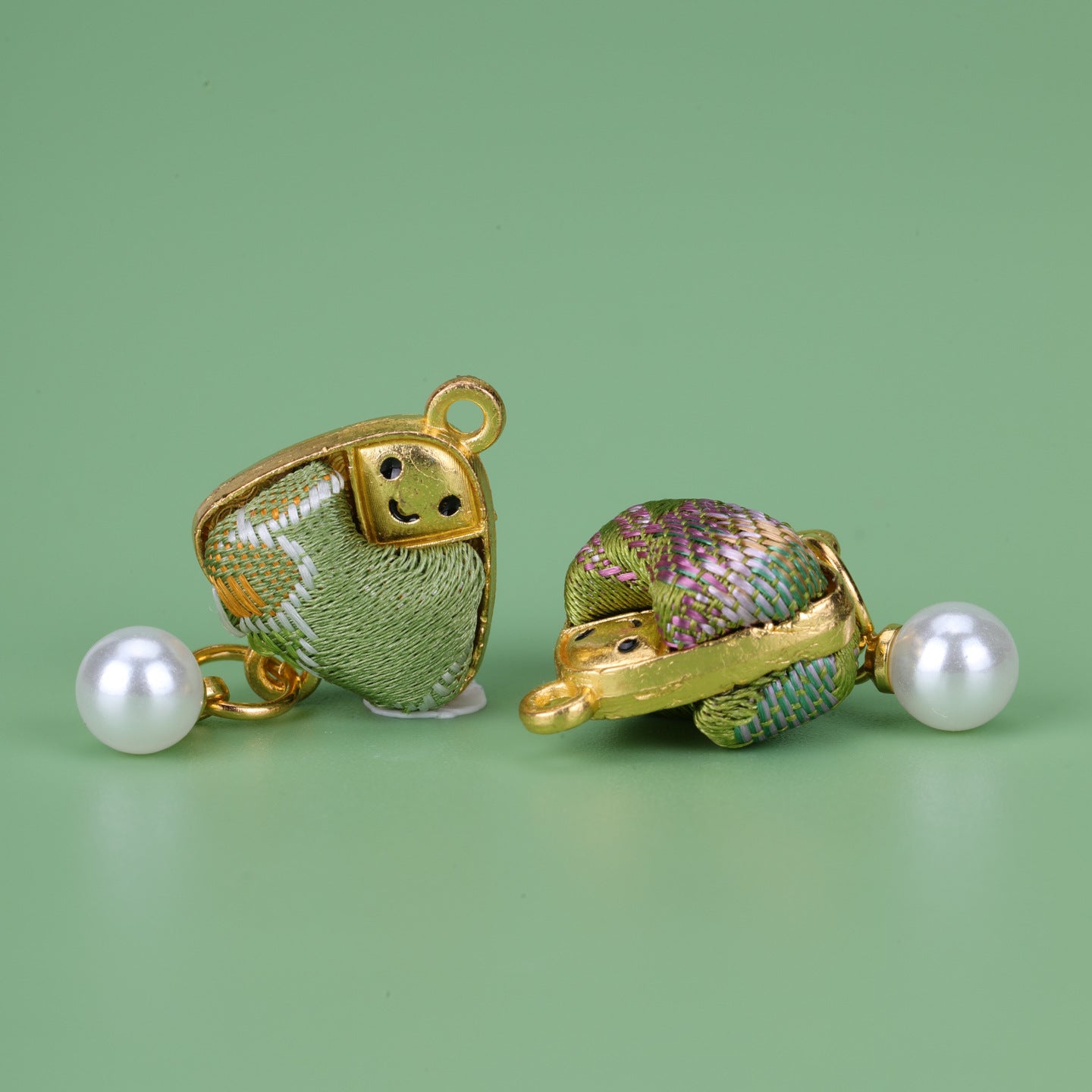 Handmade Alloy Pendant In Natural Pink Featuring Chinoiserie Style, Crafted With Fine Artistry