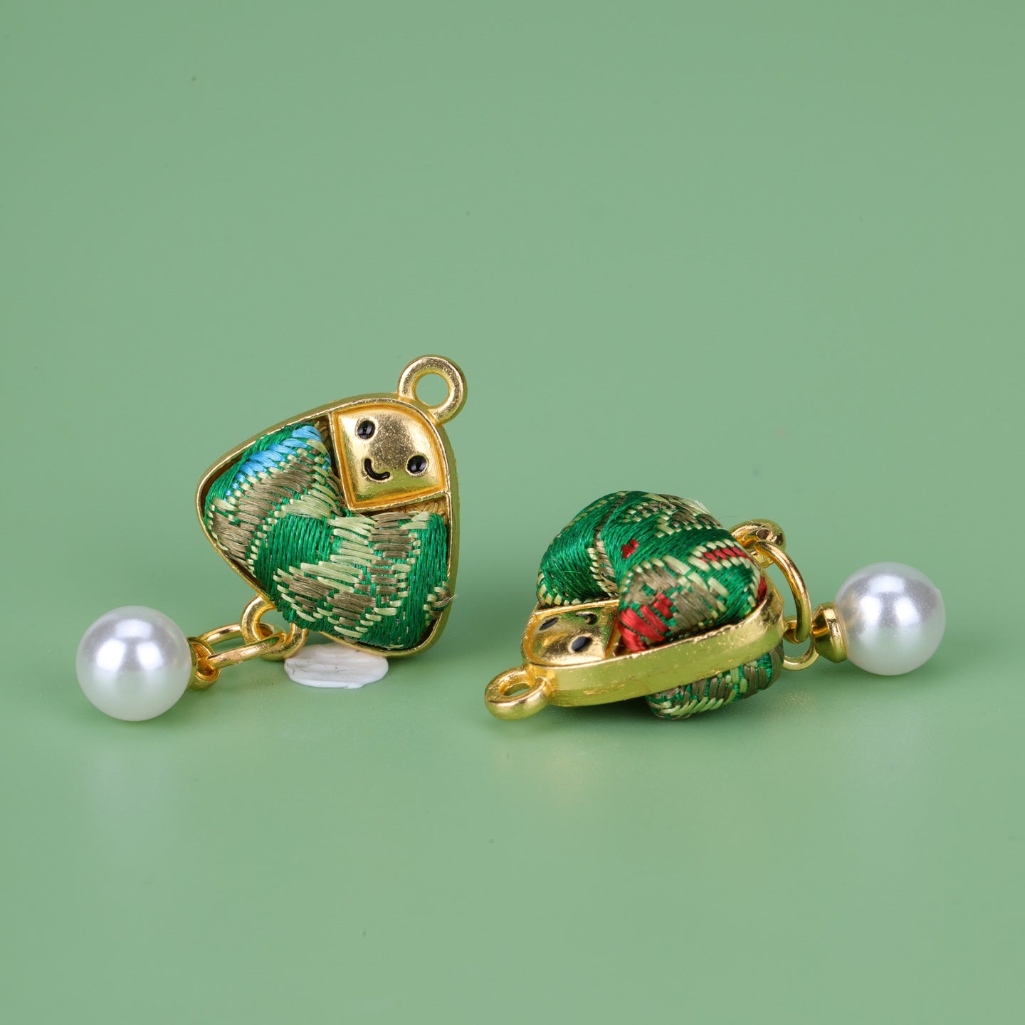 Handmade Alloy Pendant In Natural Pink Featuring Chinoiserie Style, Crafted With Fine Artistry