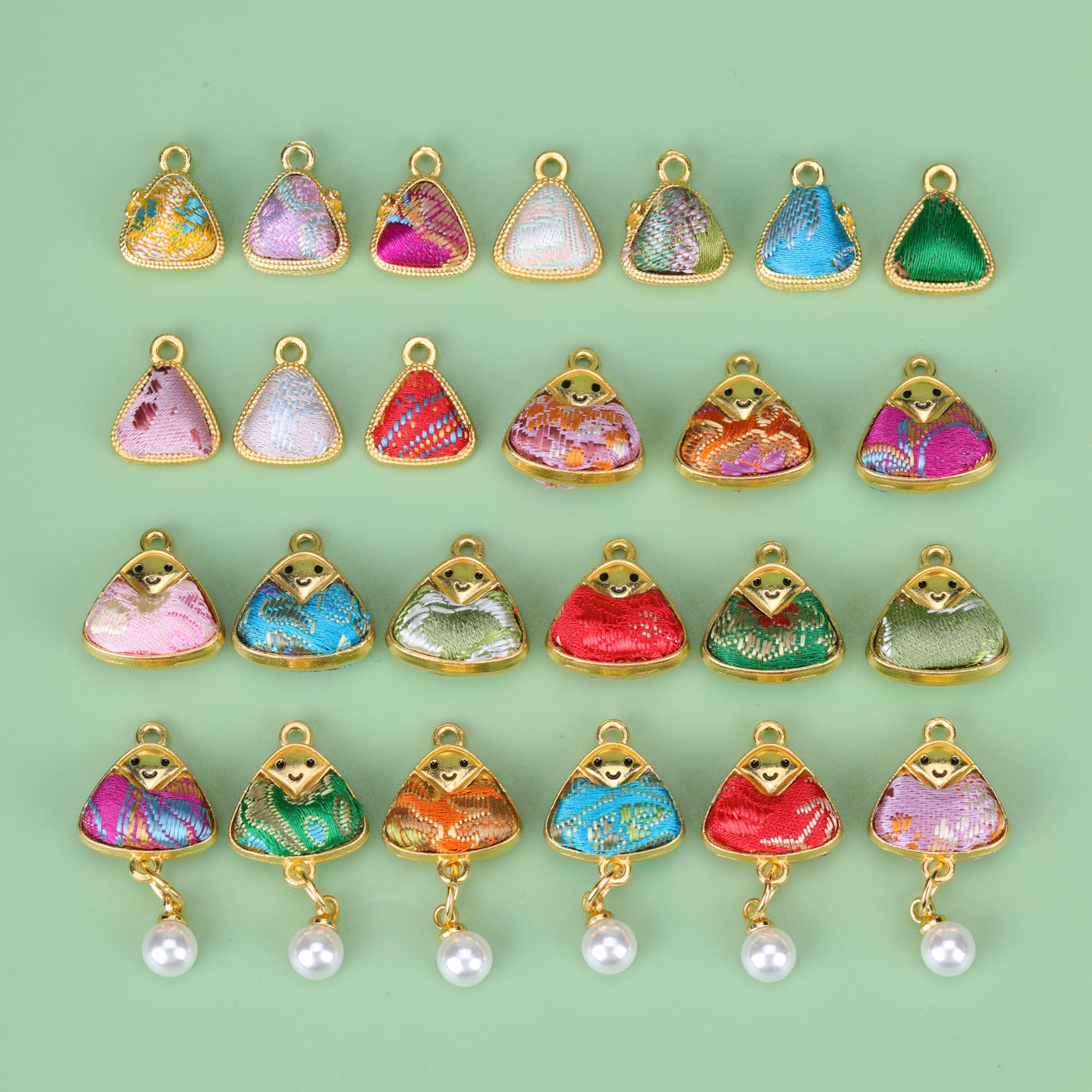 Handmade Alloy Pendant In Natural Pink Featuring Chinoiserie Style, Crafted With Fine Artistry