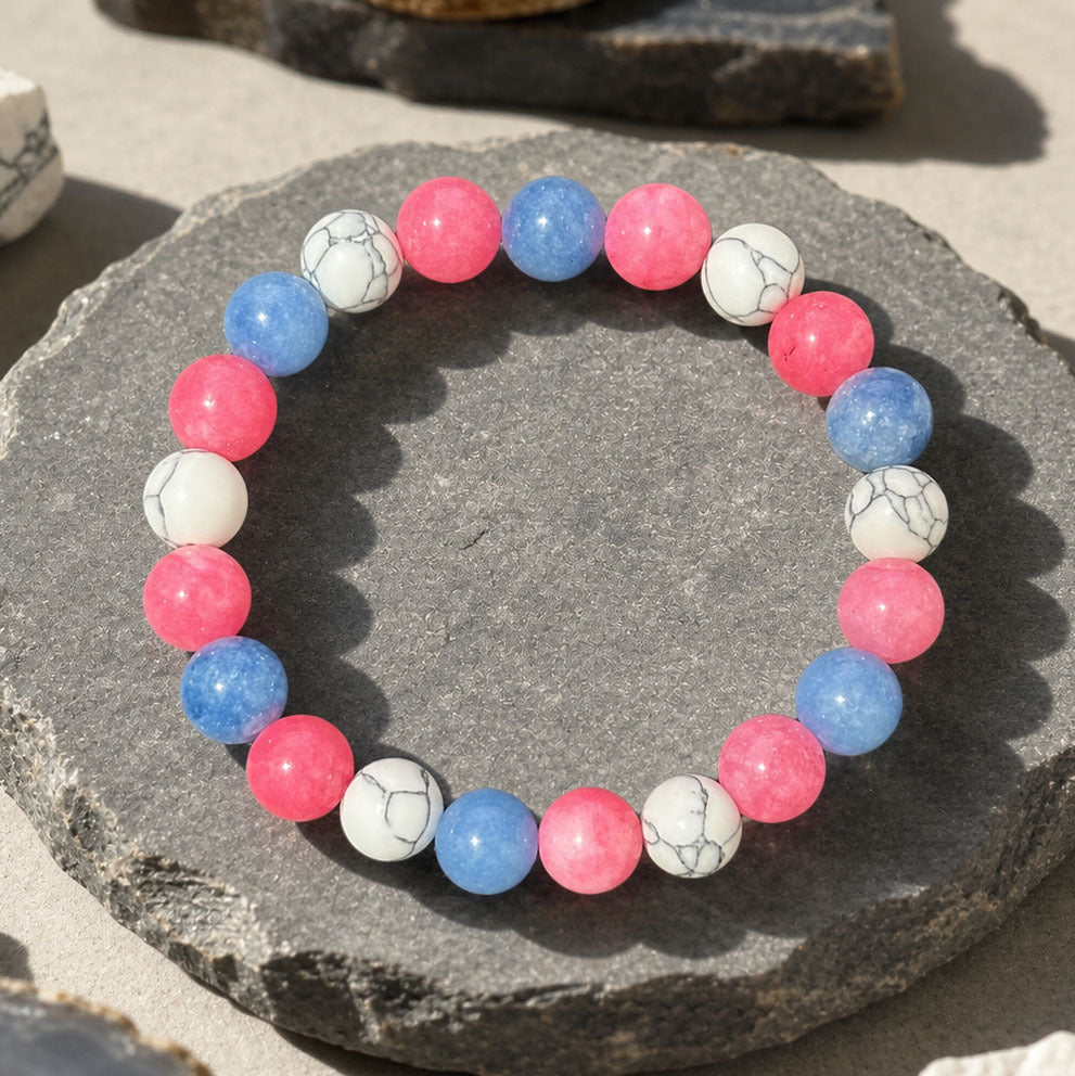 Natural Stone Beaded Bracelets For Women, Elegant Wedding Jewelry Accessory