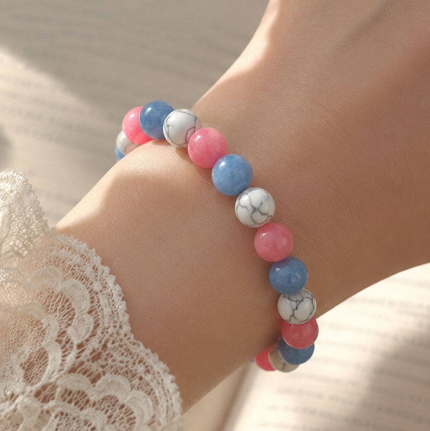 Natural Stone Beaded Bracelets For Women, Elegant Wedding Jewelry Accessory