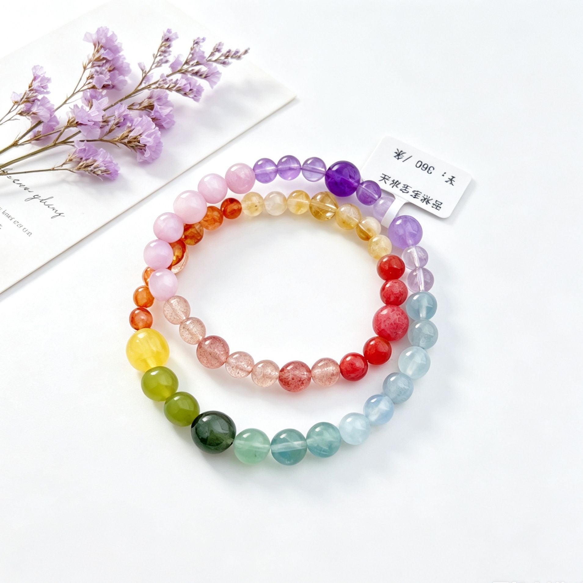 Basic Electroplated Crystal Bracelets For Women, 14 Pieces Set