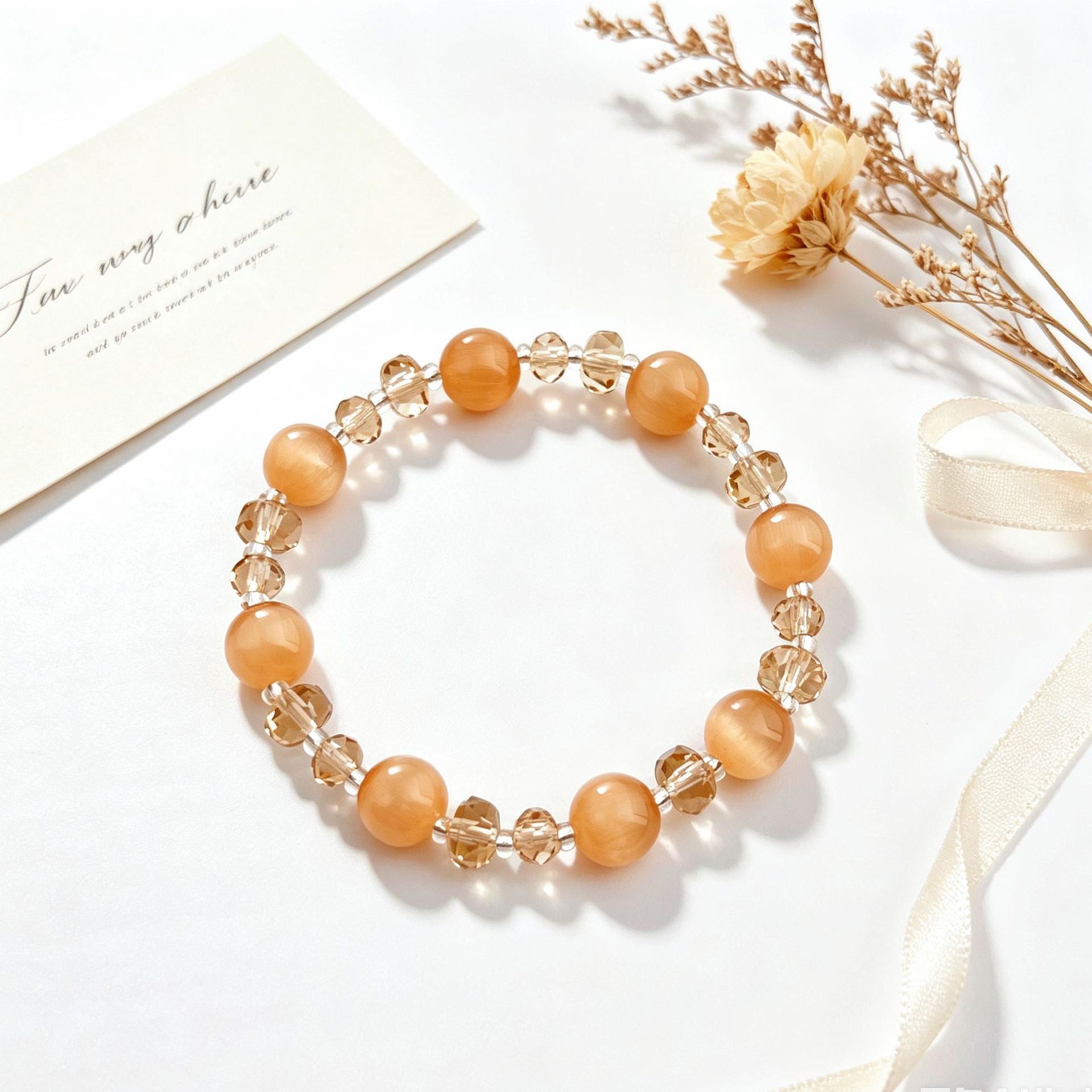 Basic Electroplated Crystal Bracelets For Women, 14 Pieces Set