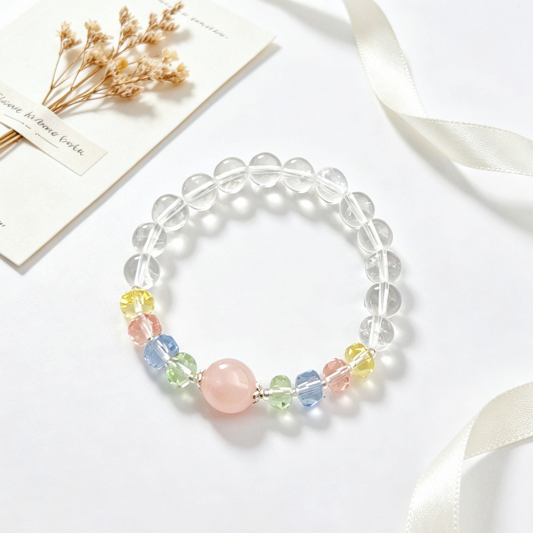 Basic Electroplated Crystal Bracelets For Women, 14 Pieces Set