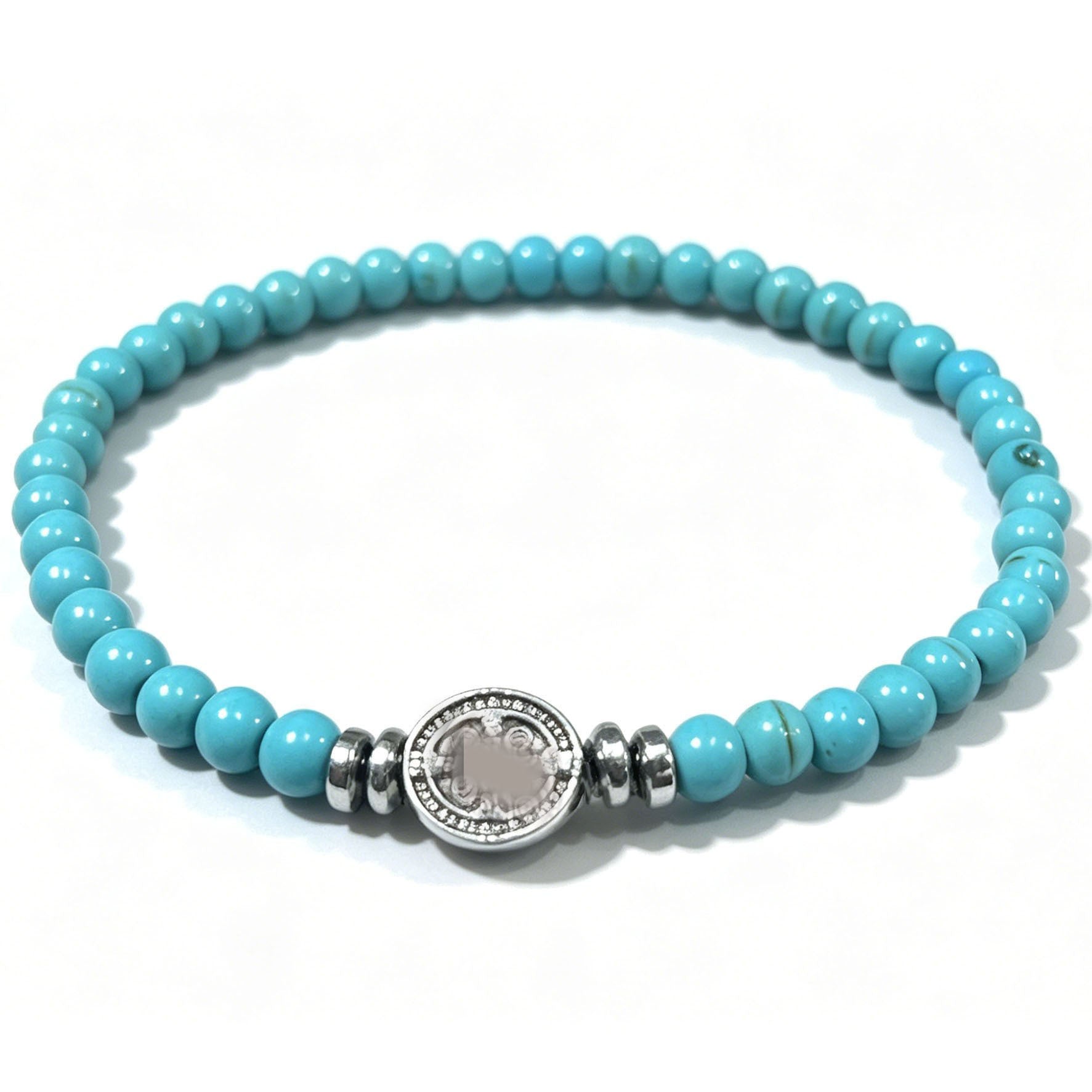 Handmade Nordic Style Cross Bracelet With Natural Stone, Unisex Design Perfect For Festival Wear