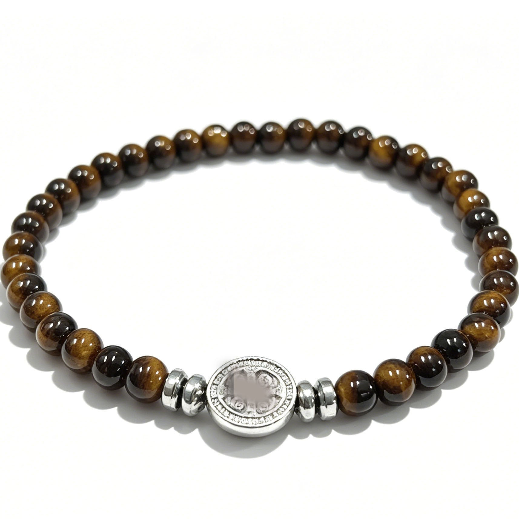 Handmade Nordic Style Cross Bracelet With Natural Stone, Unisex Design Perfect For Festival Wear