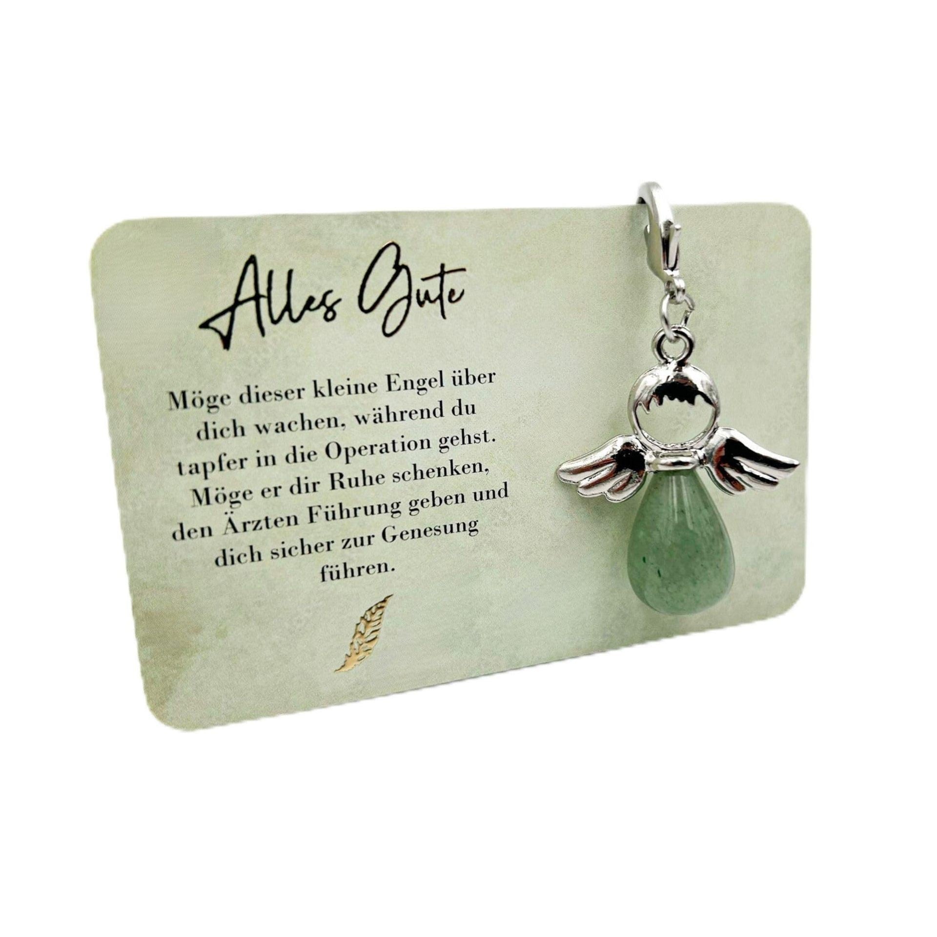 Handmade Purple Angel Wings Key Chain With Natural Stone Featuring February Birthstone Amethyst In Modern Style
