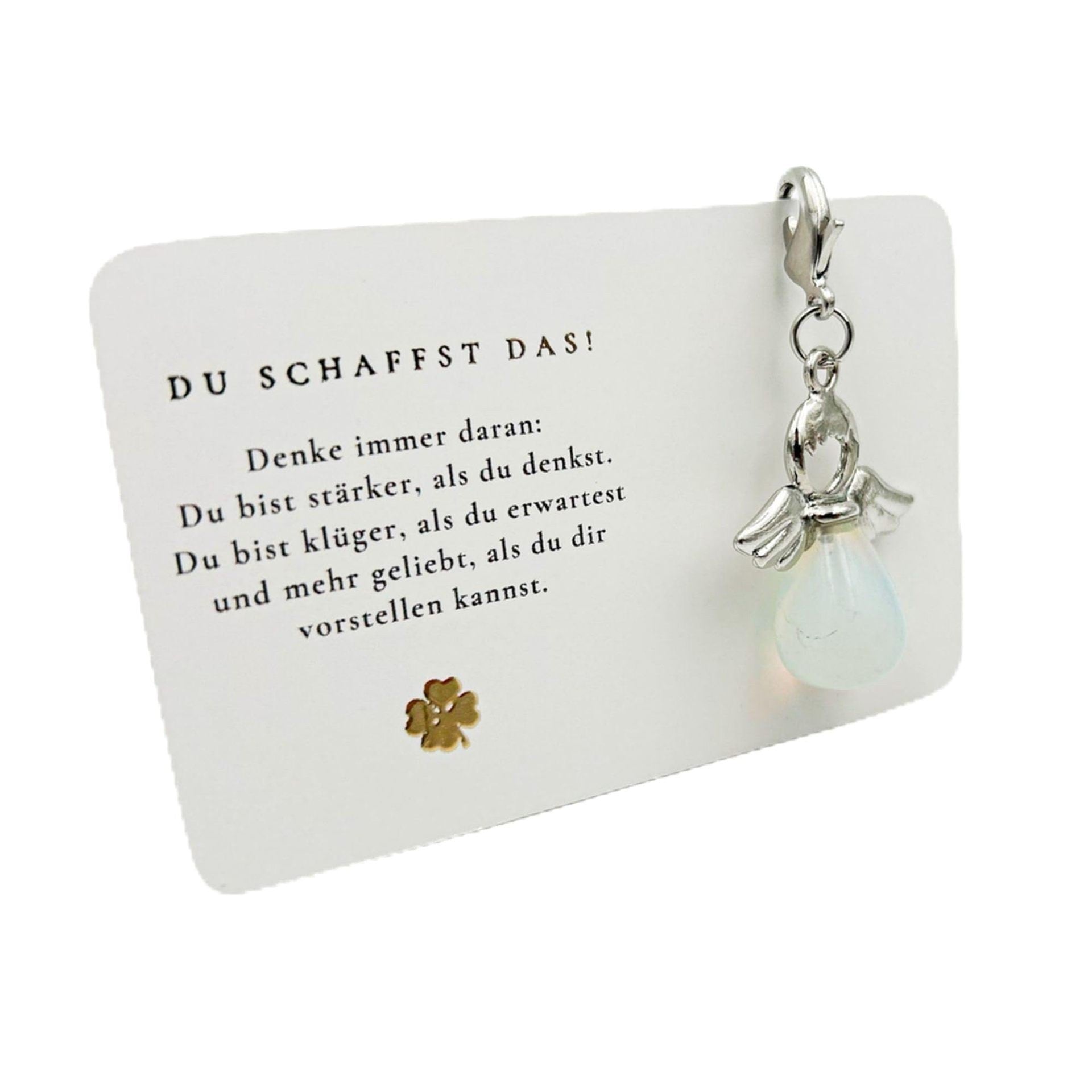 Handmade Purple Angel Wings Key Chain With Natural Stone Featuring February Birthstone Amethyst In Modern Style
