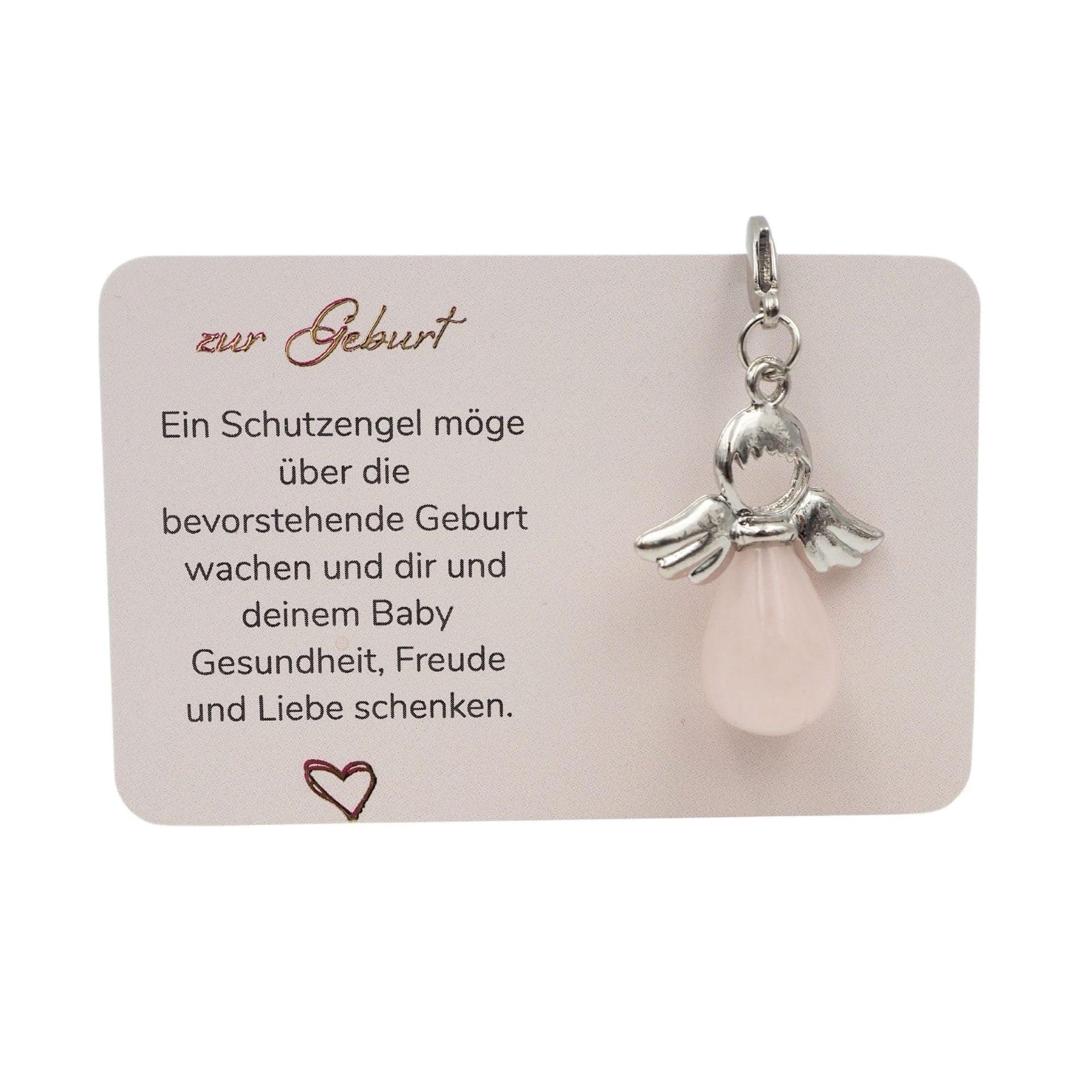 Handmade Purple Angel Wings Key Chain With Natural Stone Featuring February Birthstone Amethyst In Modern Style