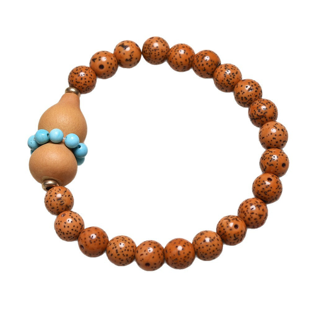 Geometric Ethnic Style Rosary With Yellow Wooden Beads Beading For Unisex