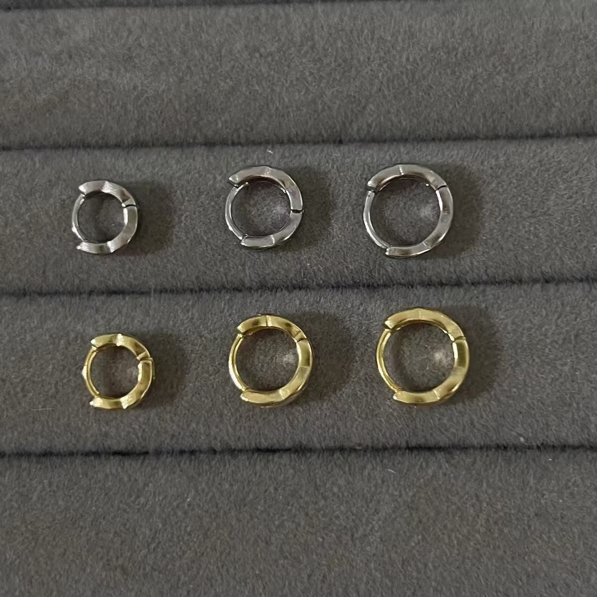 Geometric Silver Earrings For Women Featuring Copper Alloy With Copper Ear Pins