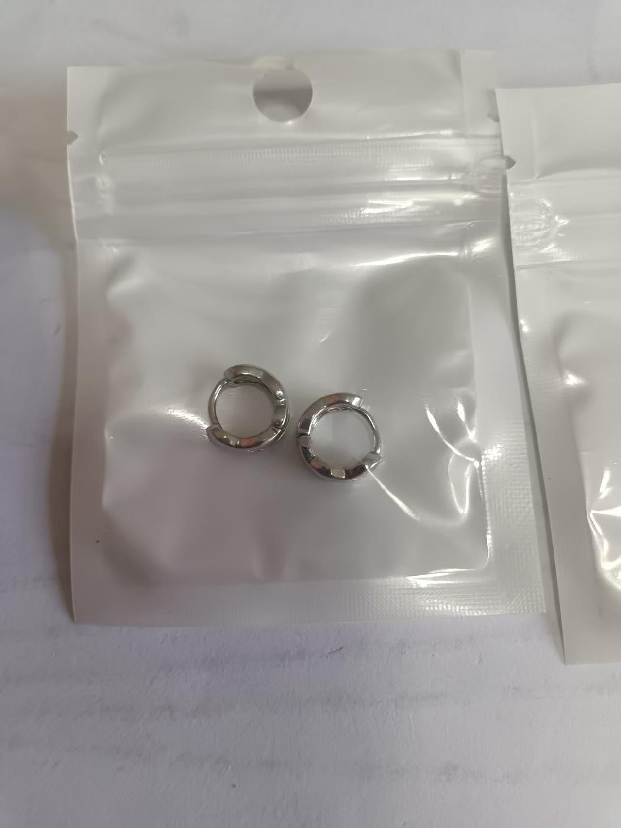 Geometric Silver Earrings For Women Featuring Copper Alloy With Copper Ear Pins