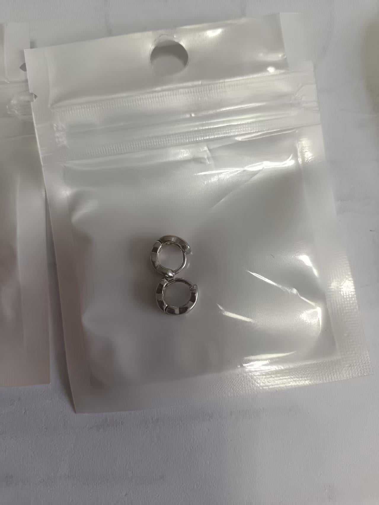 Geometric Silver Earrings For Women Featuring Copper Alloy With Copper Ear Pins