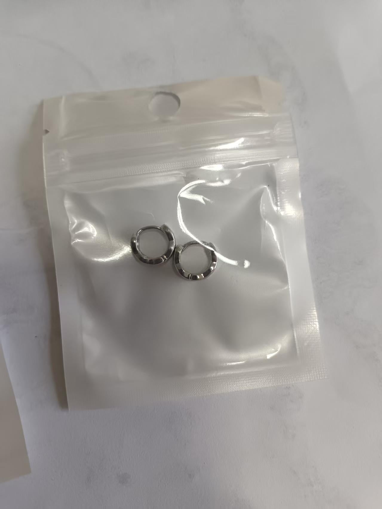 Geometric Silver Earrings For Women Featuring Copper Alloy With Copper Ear Pins