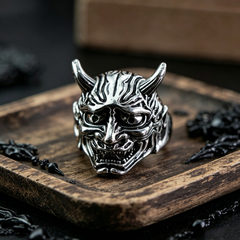 Hip-Hop Totem Ring For Unisex Featuring Electroplated Zinc Alloy Material