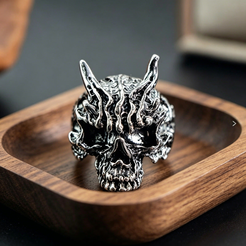 Hip-Hop Totem Ring For Unisex Featuring Electroplated Zinc Alloy Material