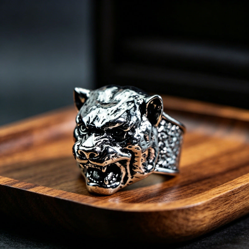 Hip-Hop Totem Ring For Unisex Featuring Electroplated Zinc Alloy Material