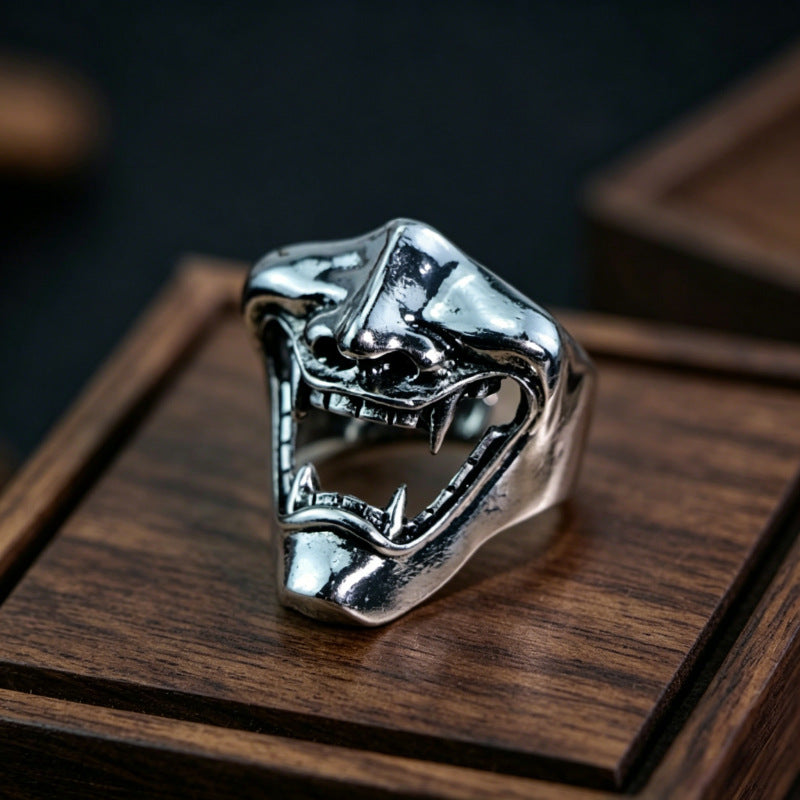 Hip-Hop Totem Ring For Unisex Featuring Electroplated Zinc Alloy Material