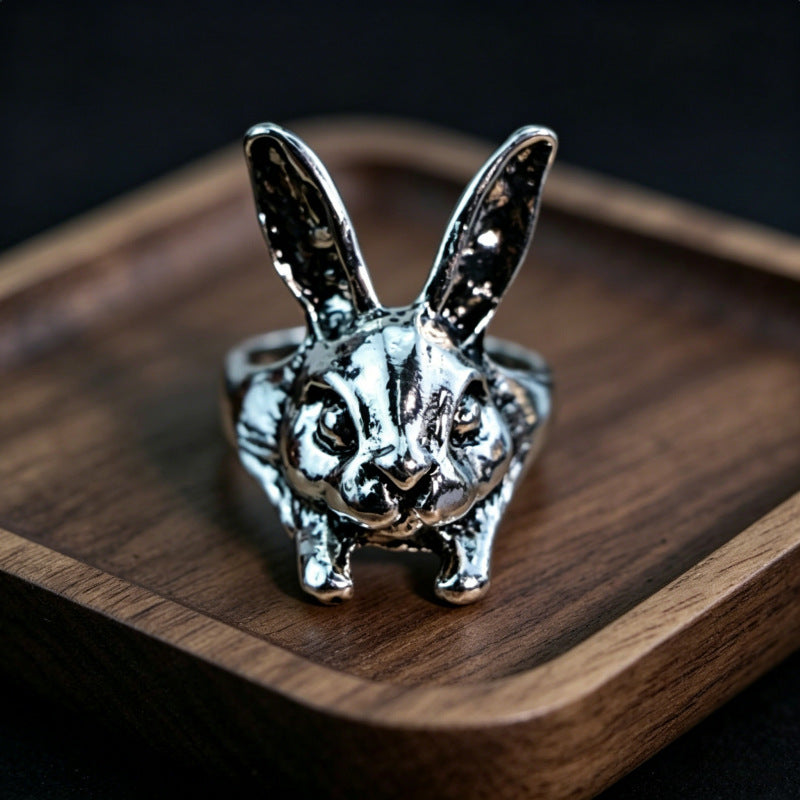 Hip-Hop Totem Ring For Unisex Featuring Electroplated Zinc Alloy Material