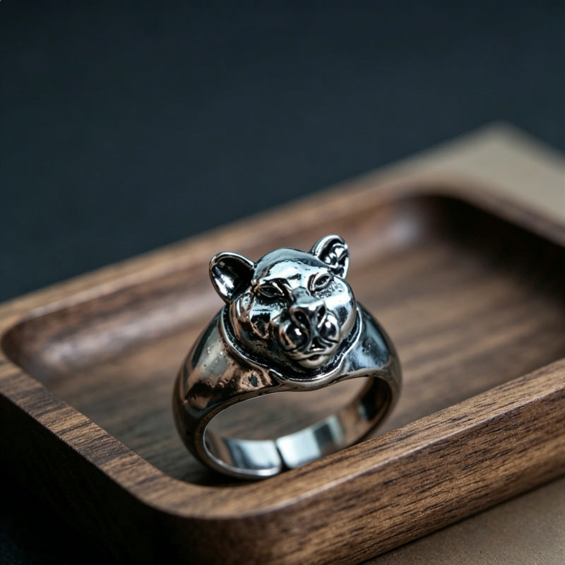Hip-Hop Totem Ring For Unisex Featuring Electroplated Zinc Alloy Material