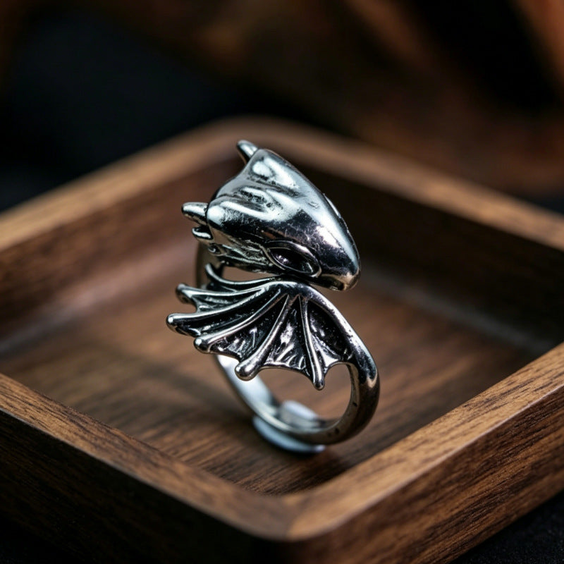 Hip-Hop Totem Ring For Unisex Featuring Electroplated Zinc Alloy Material
