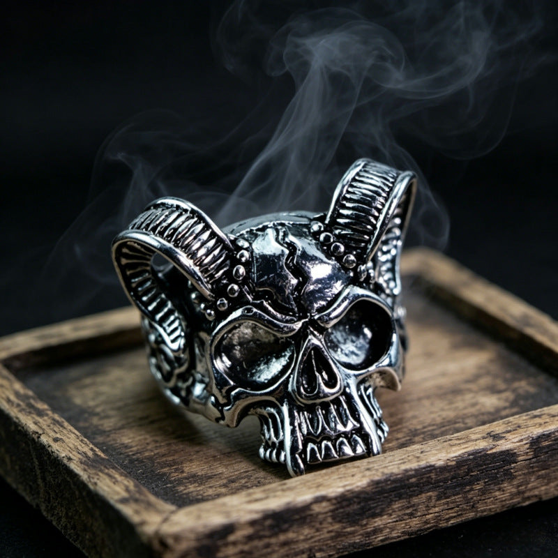 Hip-Hop Totem Ring For Unisex Featuring Electroplated Zinc Alloy Material