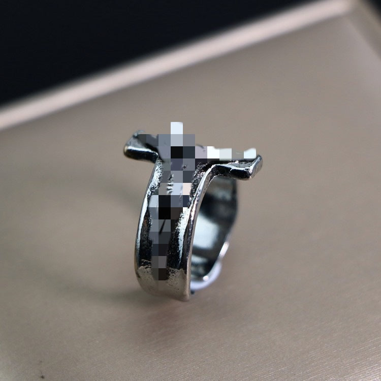 Hip-Hop Totem Ring For Unisex Featuring Electroplated Zinc Alloy Material