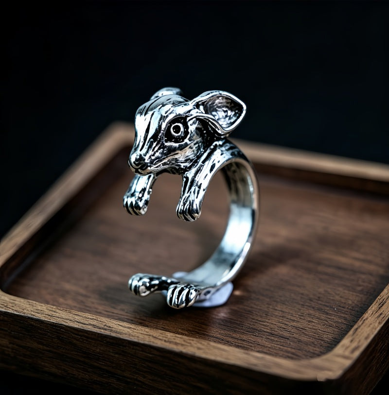 Hip-Hop Totem Ring For Unisex Featuring Electroplated Zinc Alloy Material